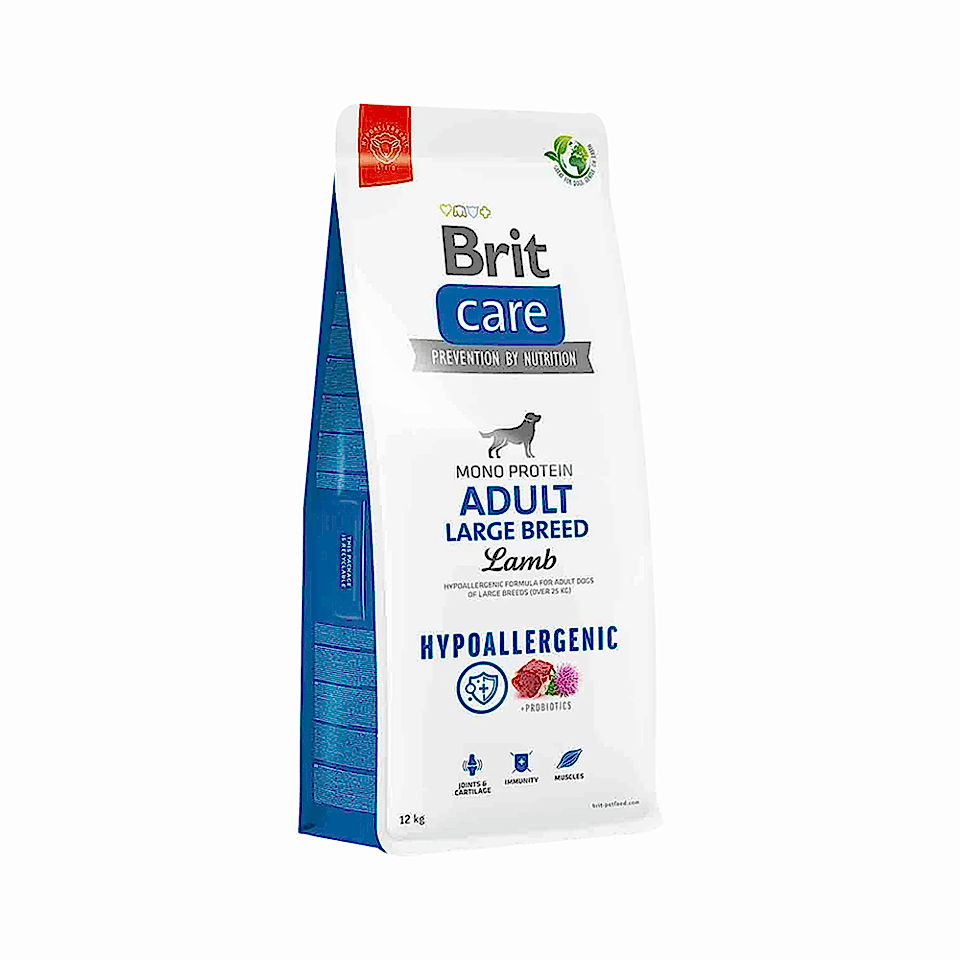 Brit Care Hypo-Allergenic Kuzu Etli ve Pirinçli Orta Irk Yetişkin Köpek Maması (12 kg)