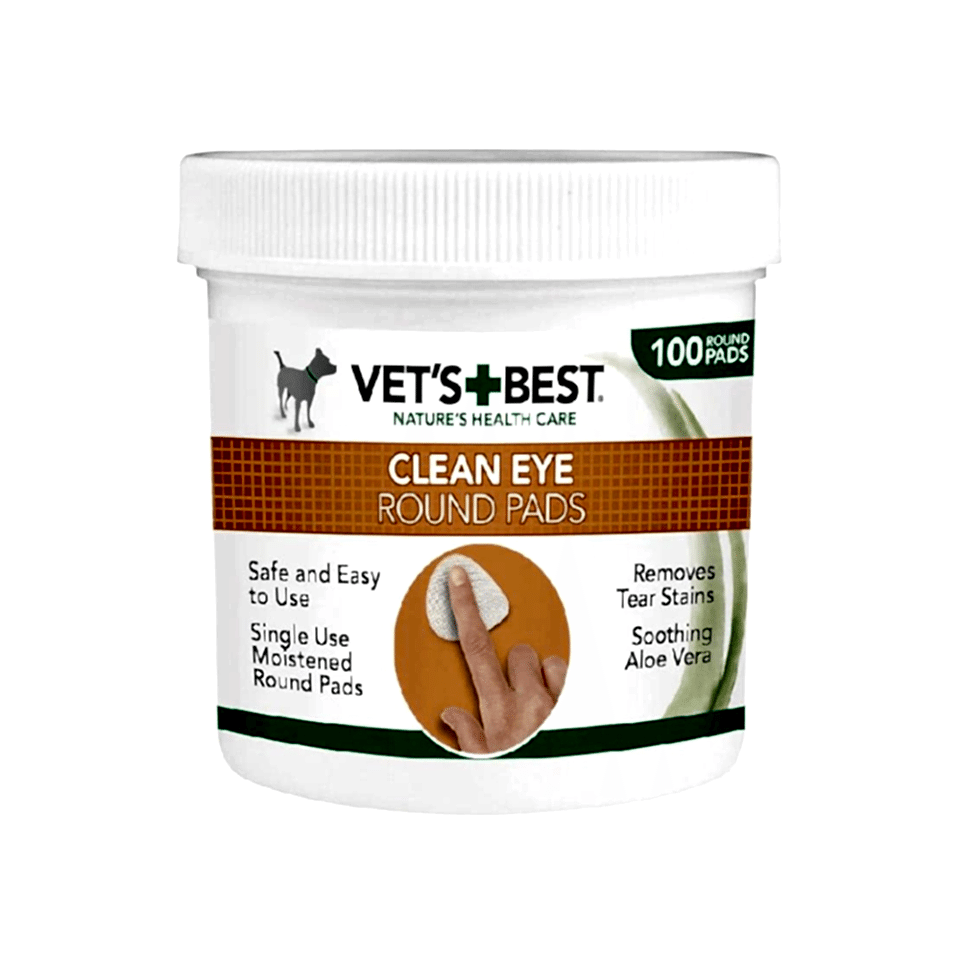 Vet's Best Kedi ve Köpekler İçin Göz Bakım Pedi (100'lü)