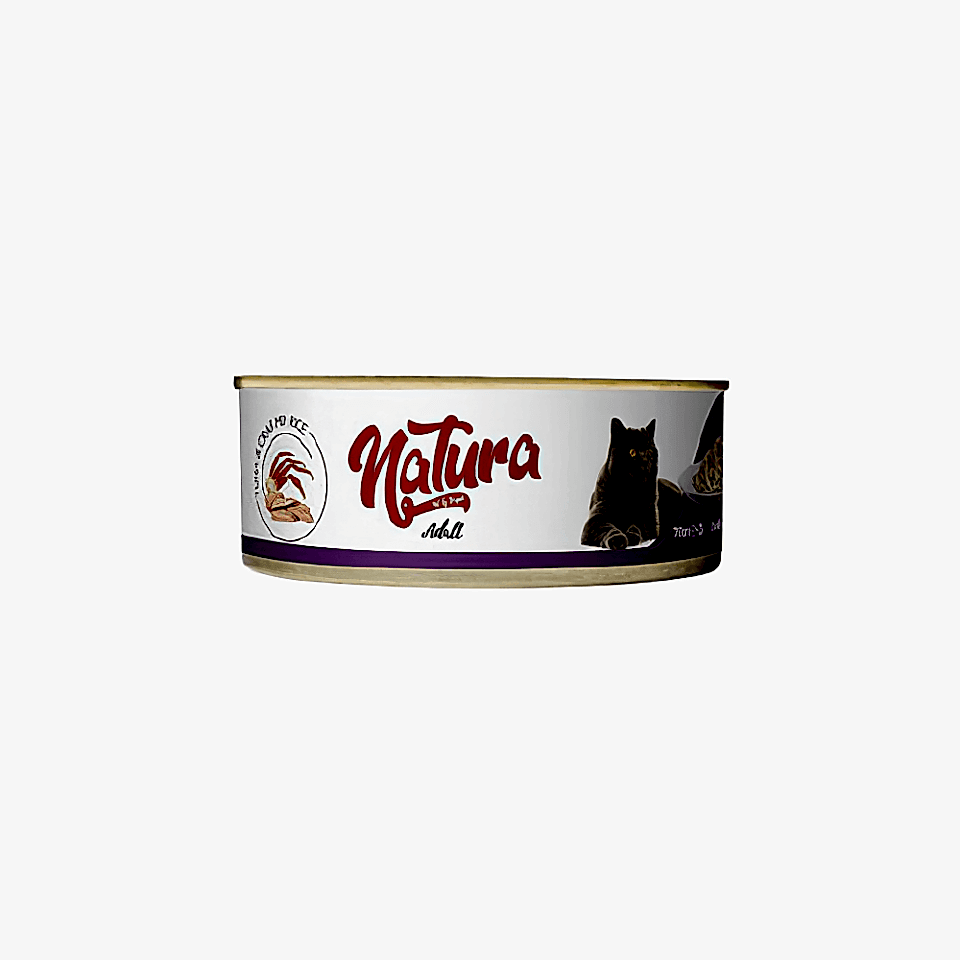 Natura Ton Balıklı ve Yengeçli Yetişkin Kedi Konserve Maması (70 g)