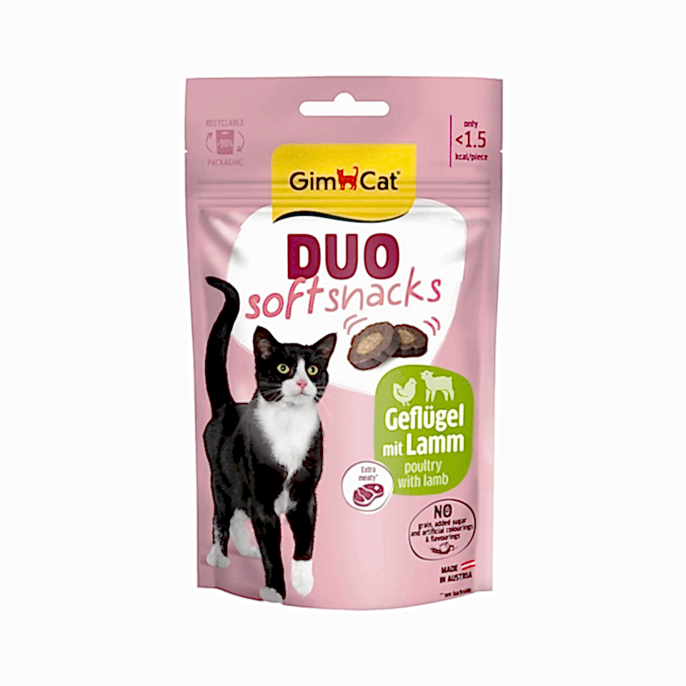 GimCat Tavuk ve Kuzu Etli Kedi Ödül Maması (50 g)