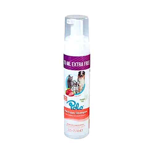 Polo Çilek Kokulu Durulanmayan Kedi ve Köpek Şampuanı (250 ml)