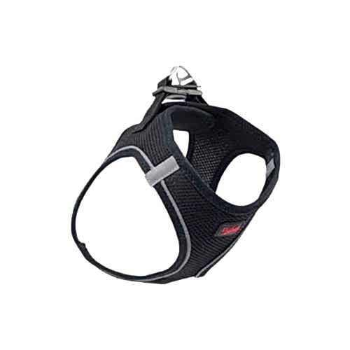 Tailpetz Air Mesh Köpek Göğüs Tasması Siyah (XXS)