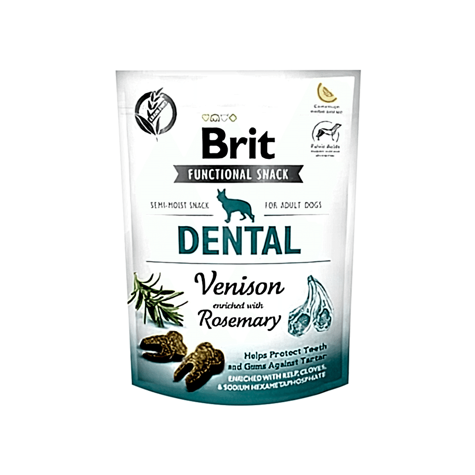 Brit Care Functional Snack Dental Geyik Etli & Biberiyeli Köpek Ödül Maması (150 g)