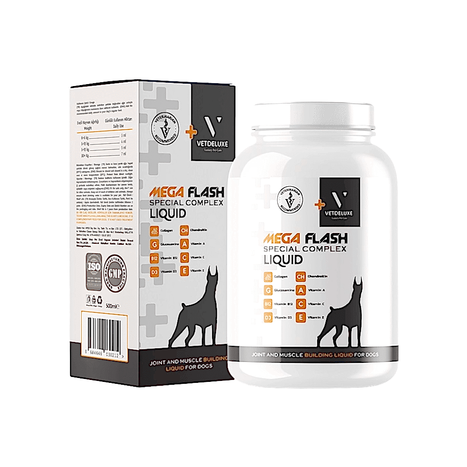 Vetdeluxe Mega Flash Eklem ve Kas Geliştirici Likit (500 ml)