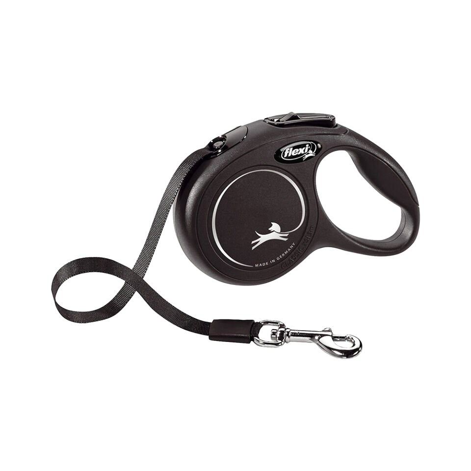 Flexi New Classic Şerit Gezdirme Tasması Siyah XS (3 m)