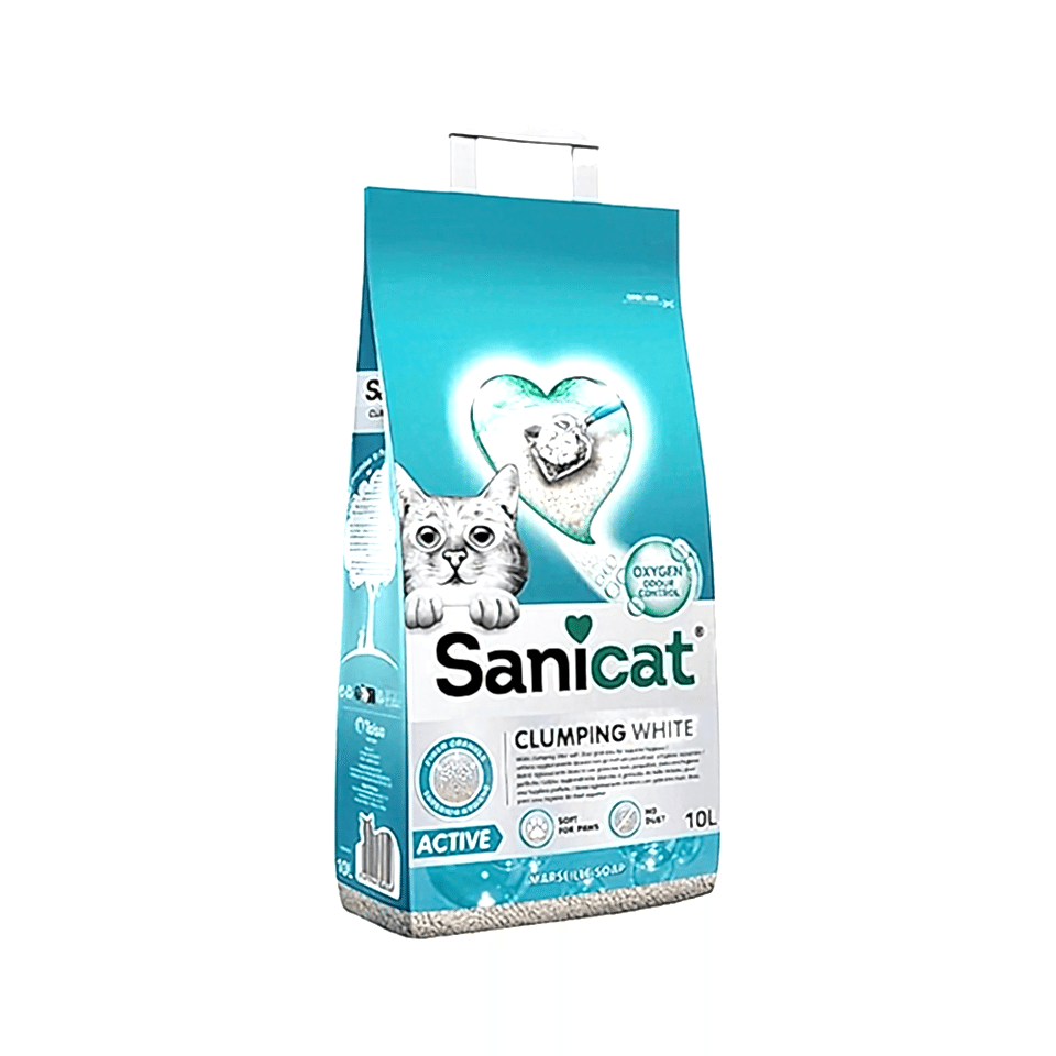 Sanicat Active Topaklanan Marsilya Sabunu Kokulu Kedi Kumu (10 L)