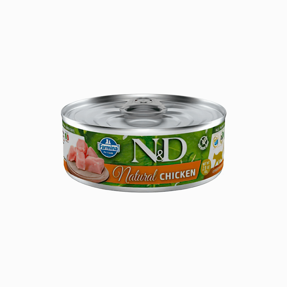 N&D Natural Tavuk Etli Yetişkin Kedi Konserve Maması (70 g)