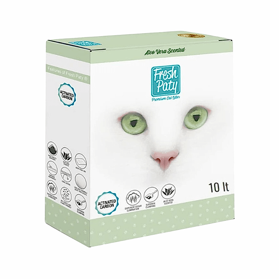 Fresh Paty Aktif Karbonlu Aloe Vera Kokulu Kedi Kumu (10 L)