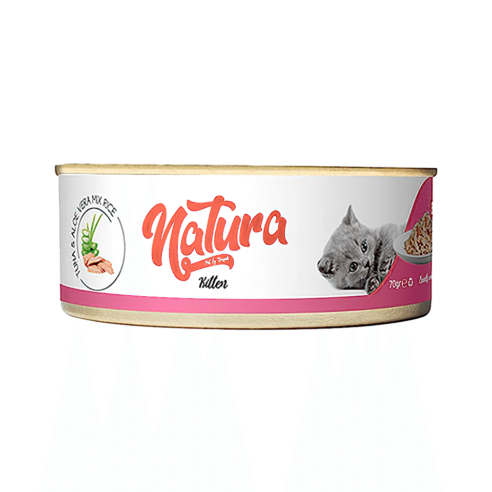 Natura Pet Ton Balıklı ve Aloe Veralı Yavru Kedi Konserve Maması (70 g)