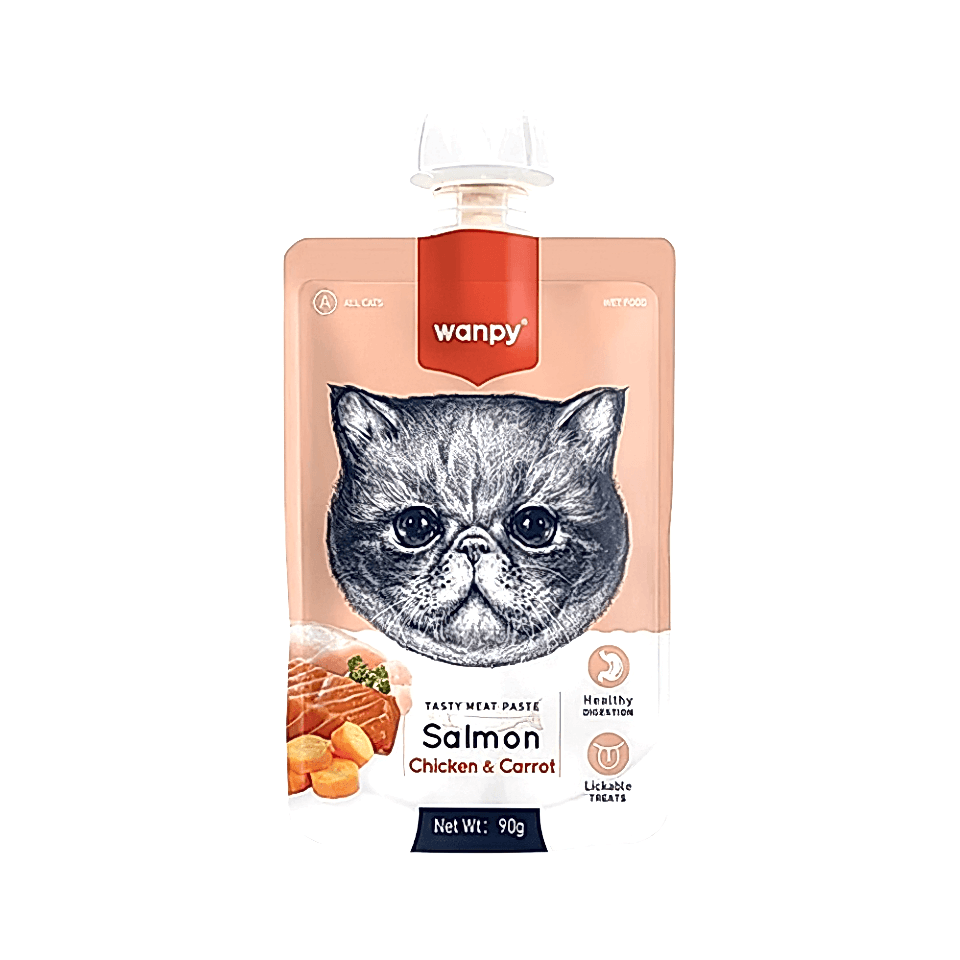 Wanpy Taze Somonlu ve Tavuk Etli Kedi Et Ezmesi (90 g)