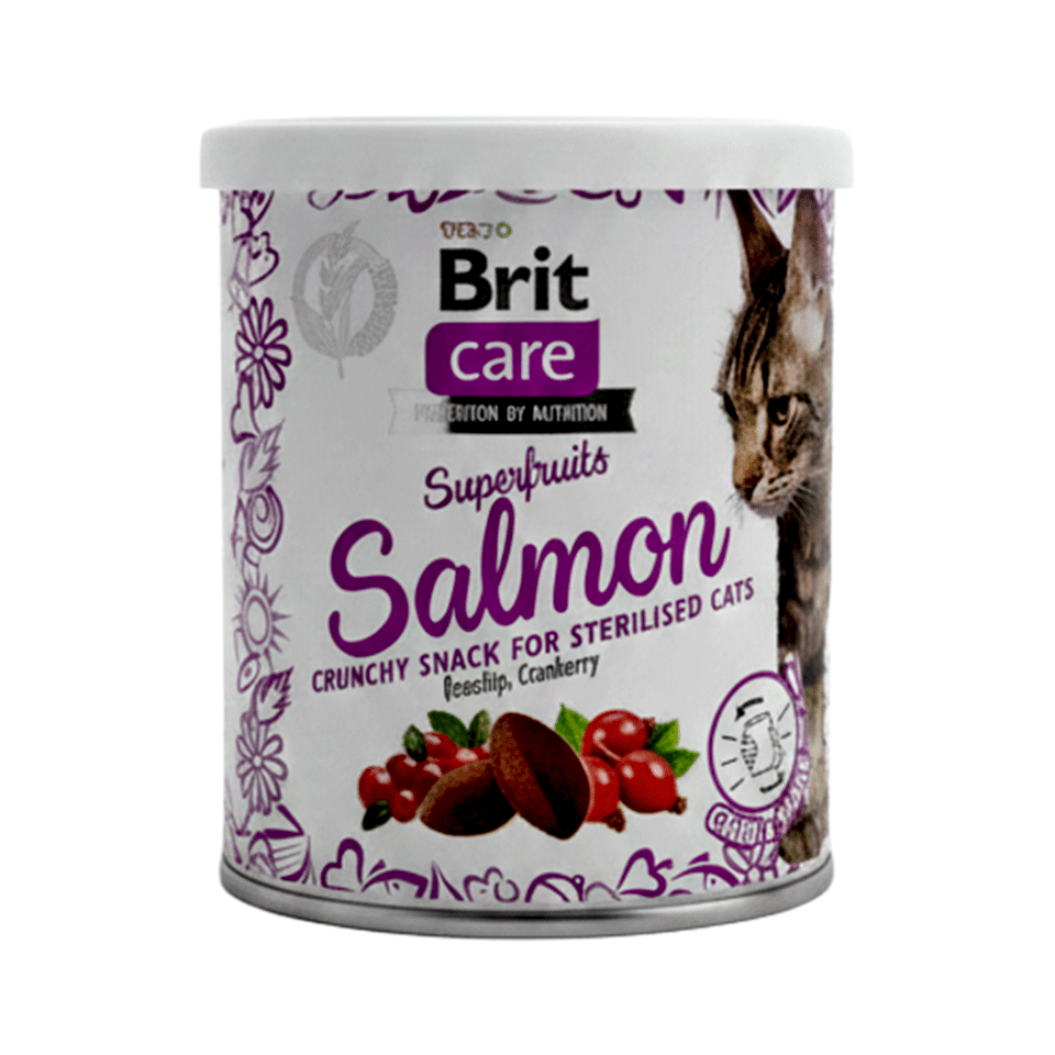 Brit Care Superfruits Tavuk Etli ve Yaban Mersinli Kıtır Kısırlaştırılmış Kedi Ödül Maması (100 g)