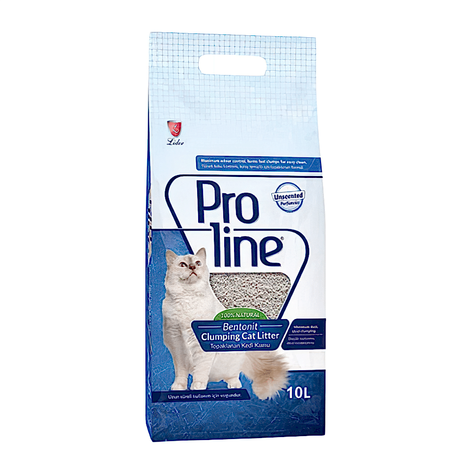 Proline Parfümsüz Bentonit Süper Topaklanan İnce Taneli Kedi Kumu (10 L)