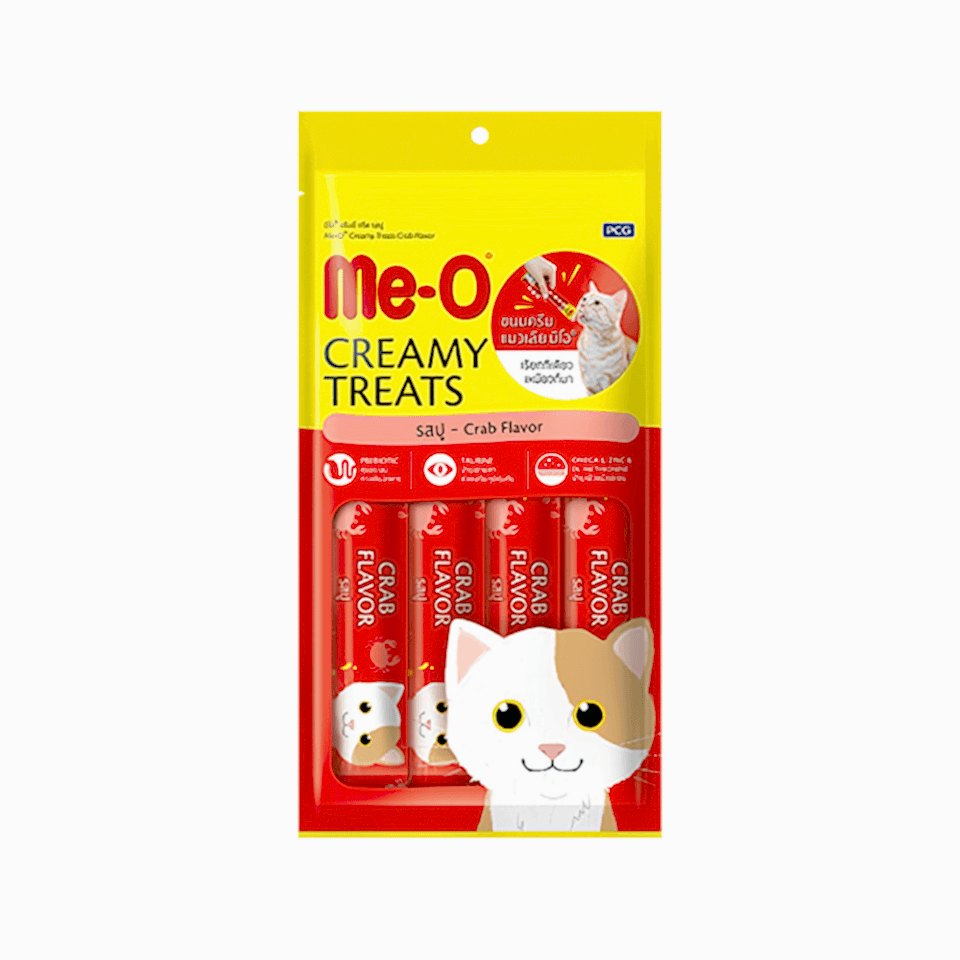 Me-O Creamy Yengeçli ve Ton Balıklı Kedi Ödülü (4 x 15 g)