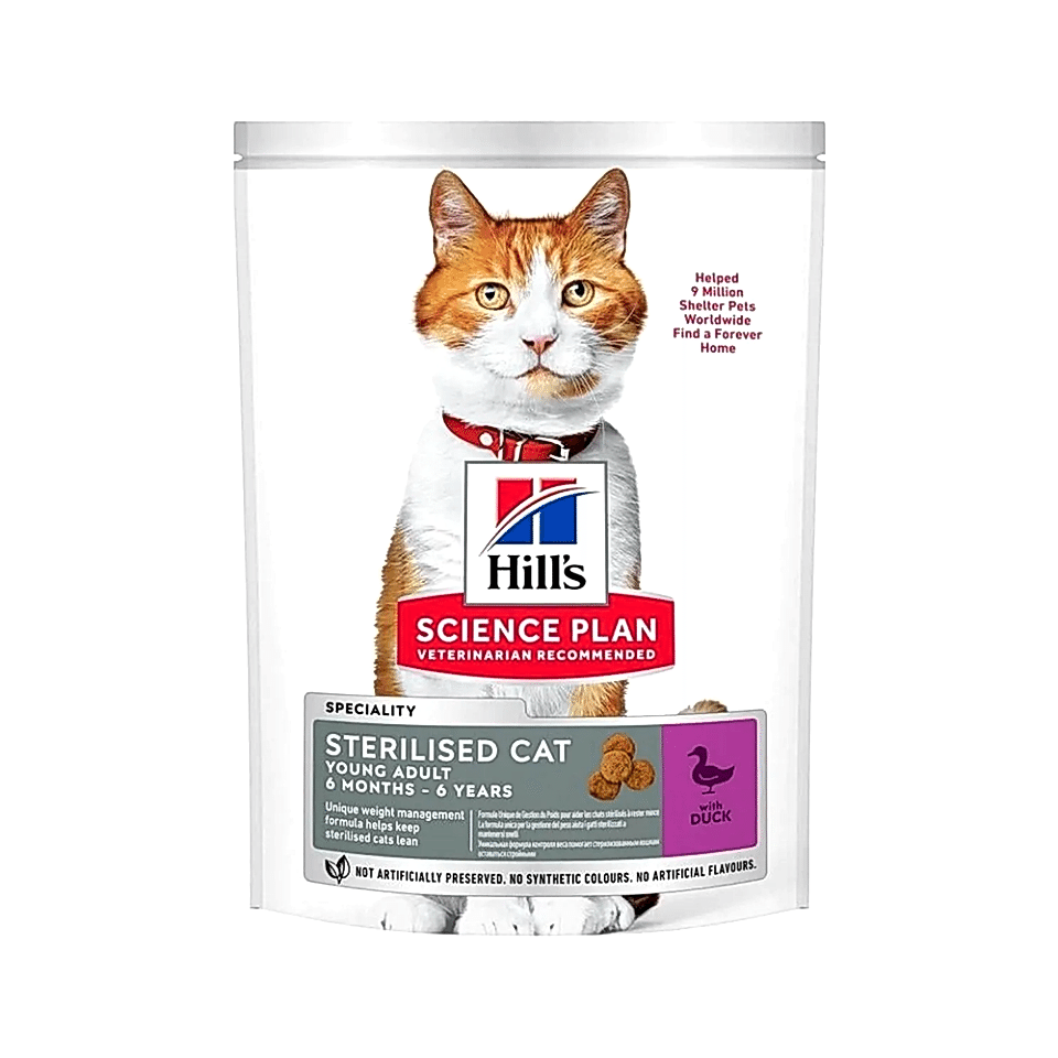 Hill's Science Plan Ördek Etli Kısırlaştırılmış Kedi Maması (1,5 kg)