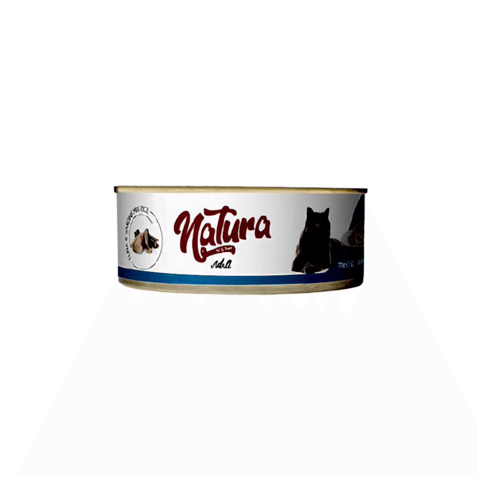 Natura Ton Balıklı ve Sardalyalı Yetişkin Kedi Konserve Maması (70 g)