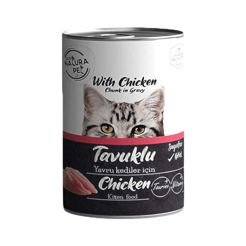 Eco Natura Pet Tavuk Etli Yavru Kedi Konserve Maması (400 g)