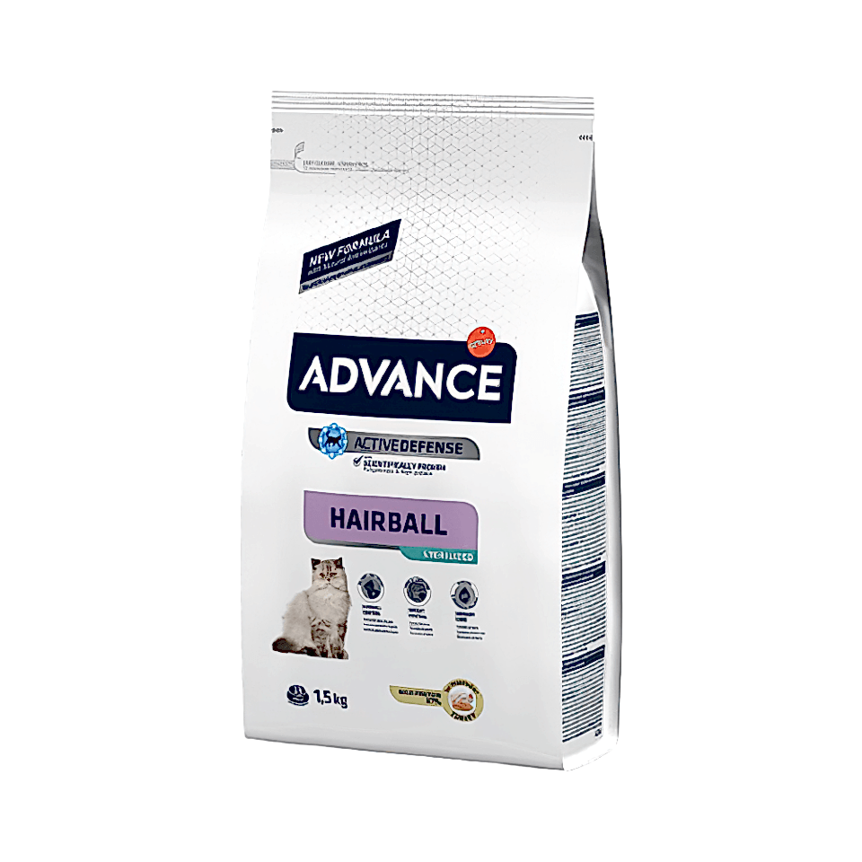 Advance Hairball Hindi Etli Kısırlaştırılmış Kedi Maması (1,5 kg)