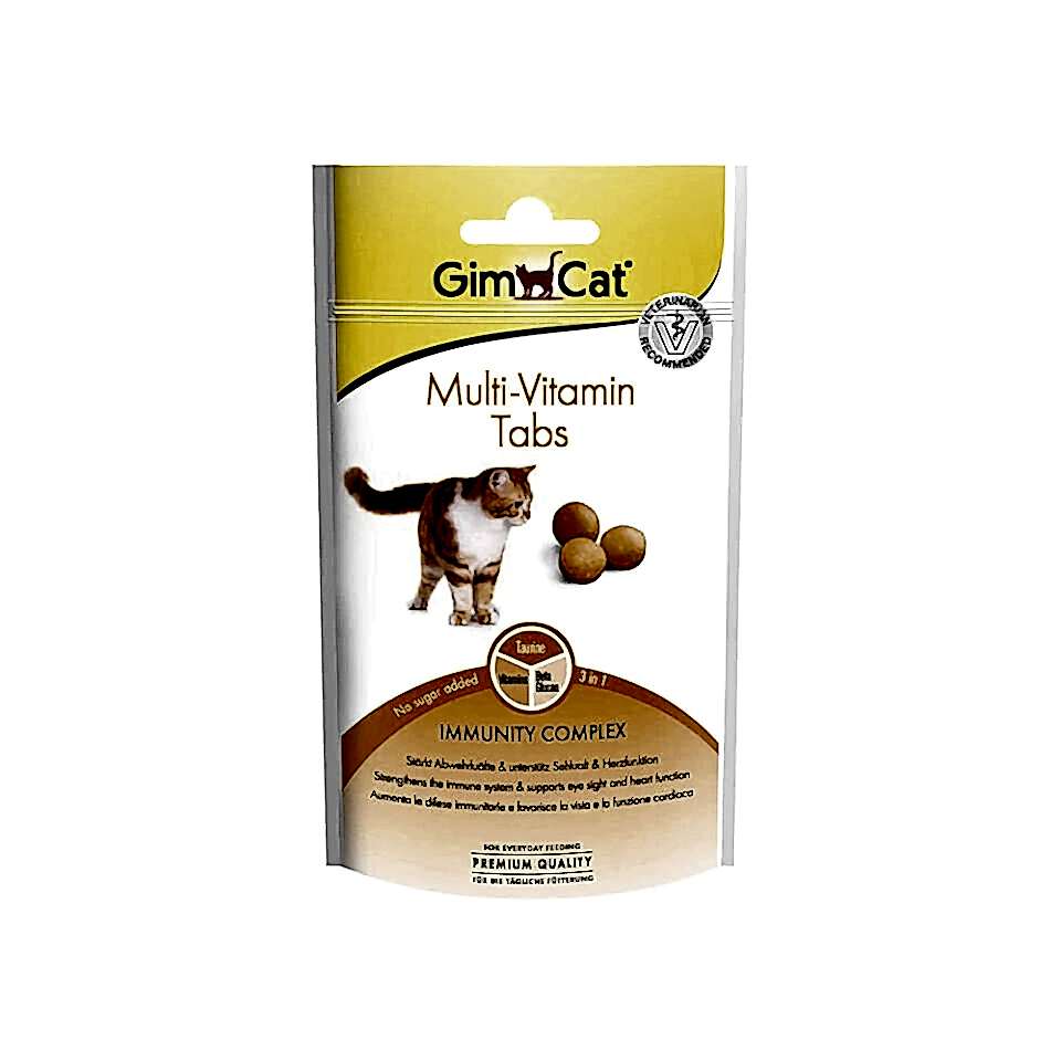 GimCat Multi-Vitamin Kedi Ödül Tableti (40 g)