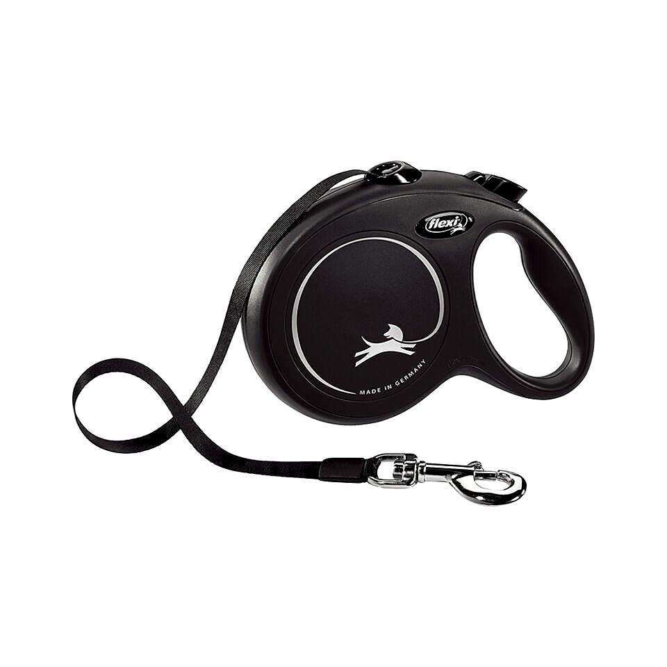 Flexi Black Design Large Mavi Şerit Otomatik Gezdirme Tasması (5 m)