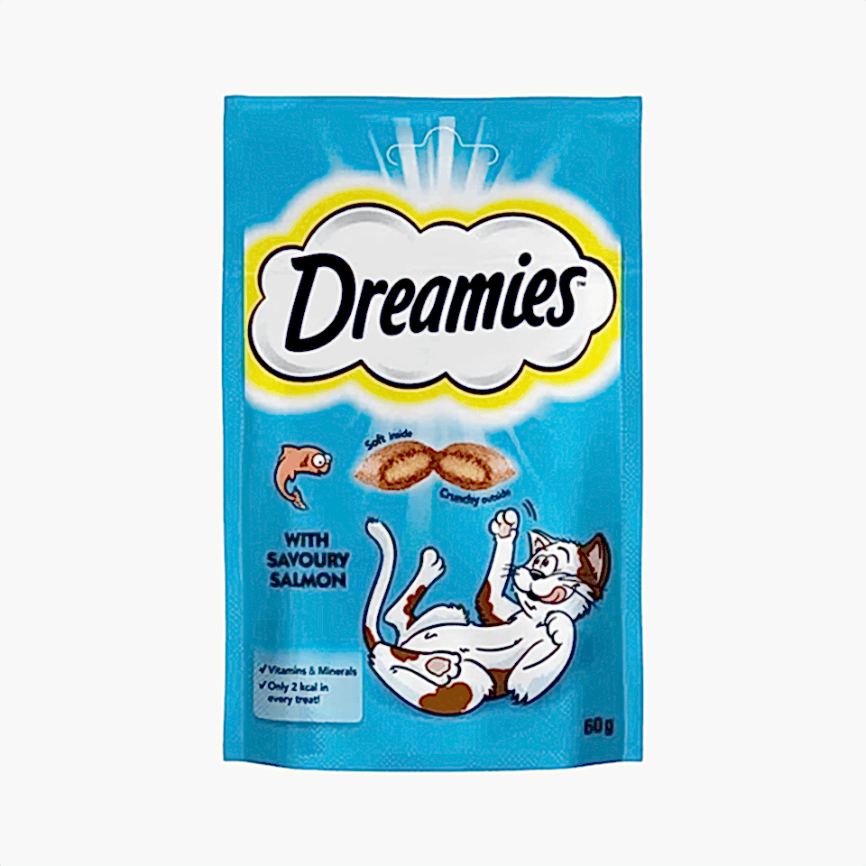 Dreamies Somonlu Kedi Ödülü (60 g)