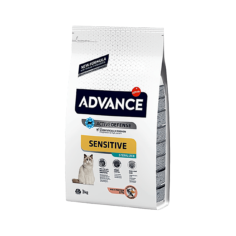 Advance Sensitive Somonlu Kısırlaştırılmış Kedi Maması (3 kg)