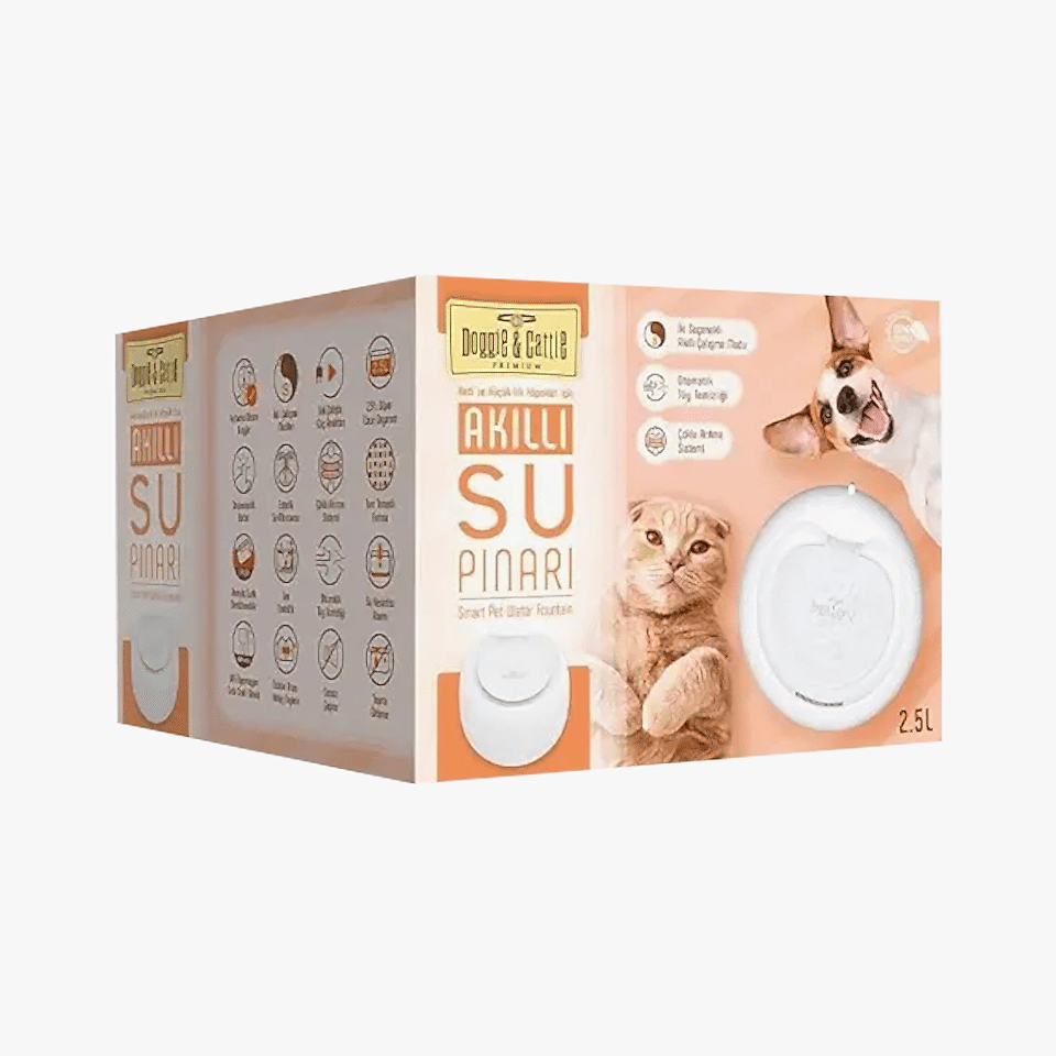Doggie Premium Kedi ve Küçük Irk Köpekler İçin Akıllı Su Pınarı