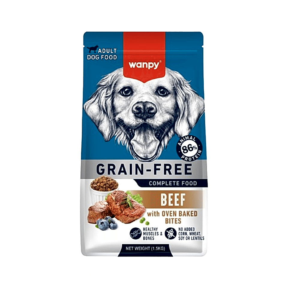 Wanpy Tahılsız Sığır Etli Yetişkin Köpek Maması (1,5 kg)