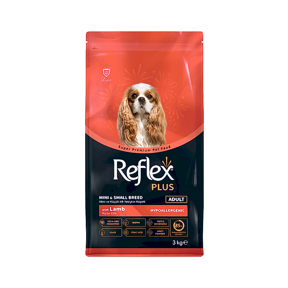 Reflex Plus Kuzu Etli Mini ve Küçük Irk Yetişkin Köpek Maması (3 kg)