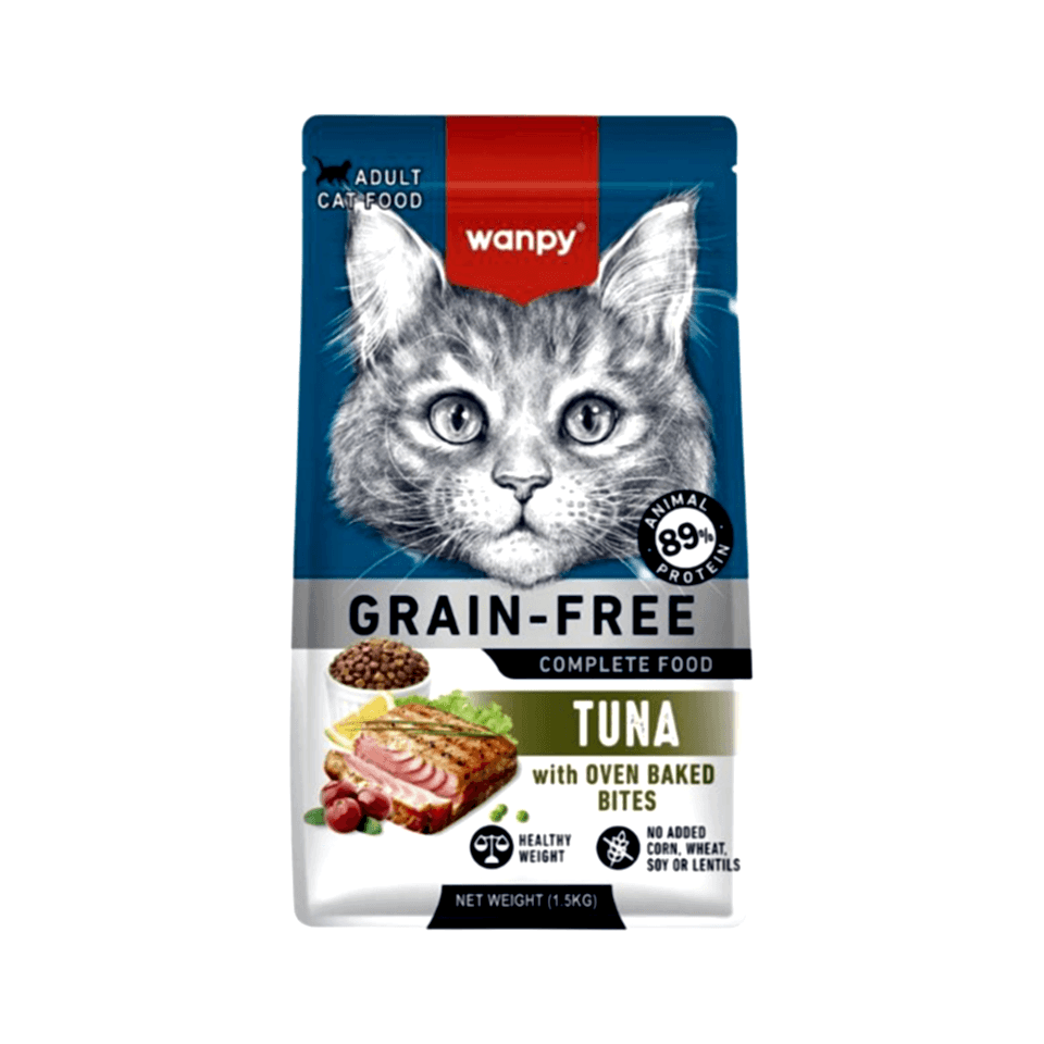 Wanpy Tahılsız Ton Balıklı Yetişkin Kedi Maması (1,5 kg)