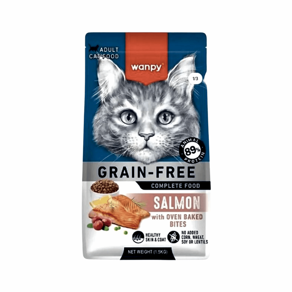 Wanpy Tahılsız Somonlu Yetişkin Kedi Maması (1,5 kg)