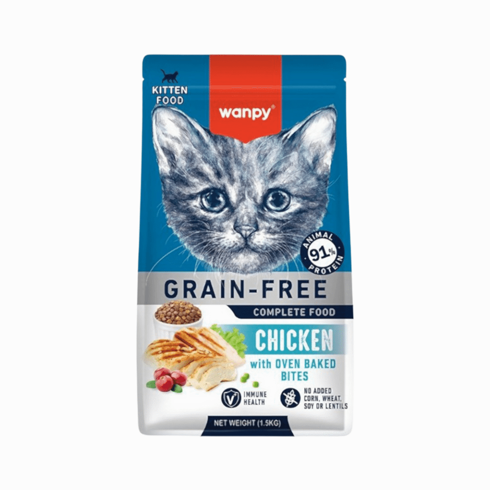 Wanpy Tahılsız Tavuk Etli Yavru Kedi Maması (1,5 kg)