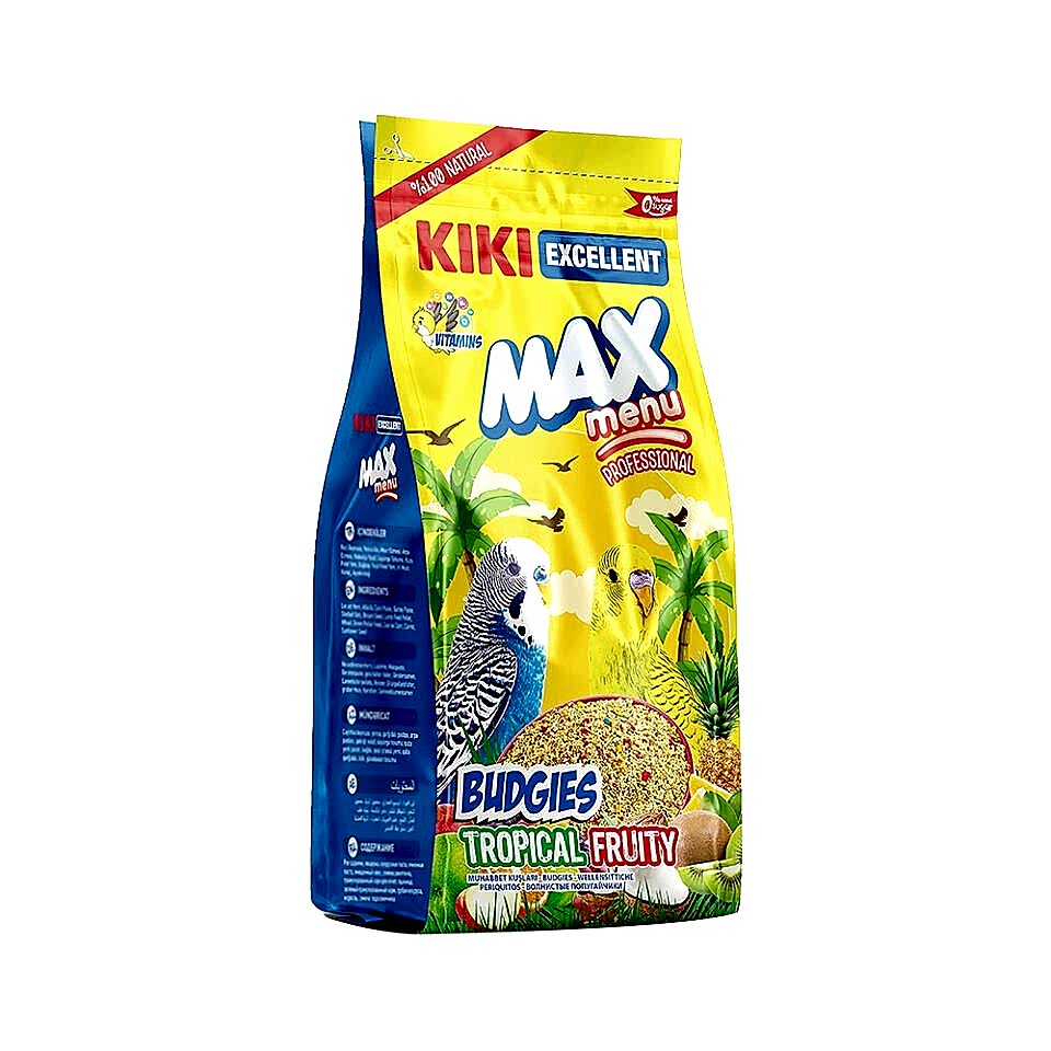 Kiki Excellent Max Menu Budgies Meyveli Muhabbet Kuşu Yemi (1 kg)