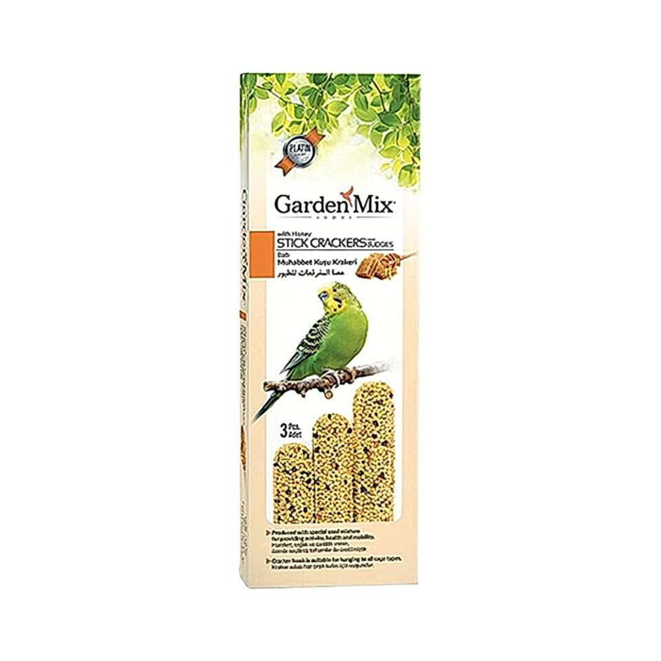 Garden Mix Platin Ballı Muhabbet Kuşu Krakeri (3'lü)