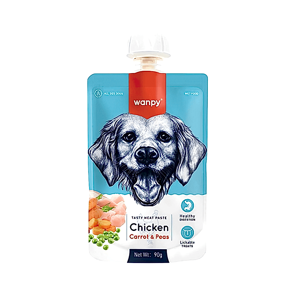 Wanpy Taze Tavuk Etli ve Havuçlu Köpek Et Ezmesi (90 g)