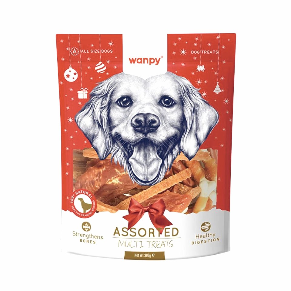 Wanpy Karışık Yılbaşı Paketli Köpek Ödülü (300 g)