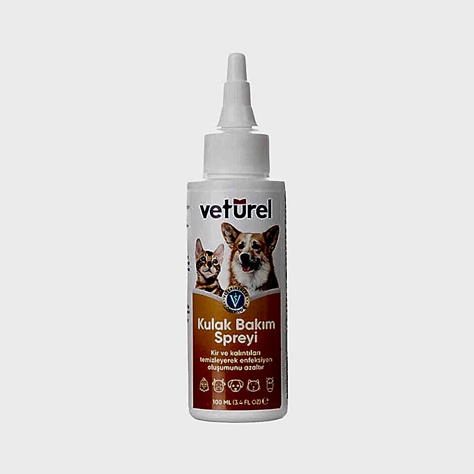 Veturel Kedi ve Köpek Kulak Temizleme Solüsyonu (100 ml)